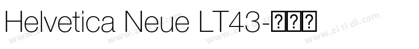 Helvetica Neue LT43字体转换